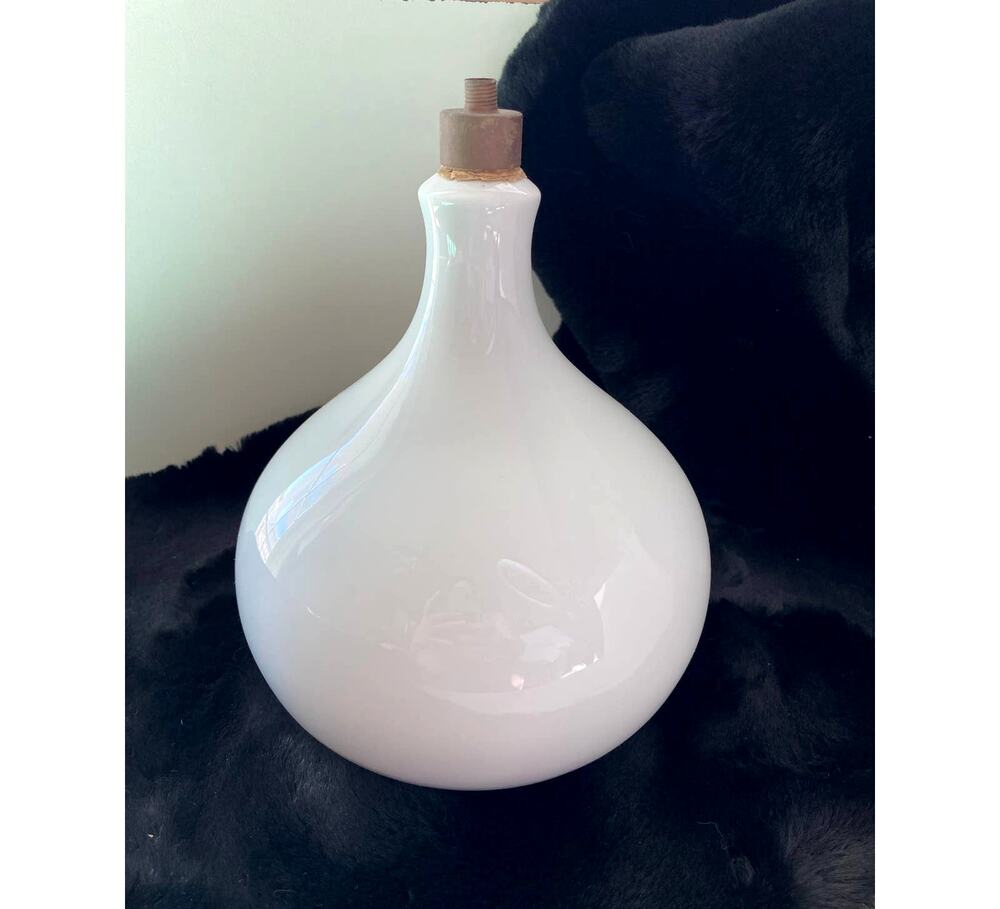 Vintage Gerold Porzellan lamp base, white porcelain, Made W Germany